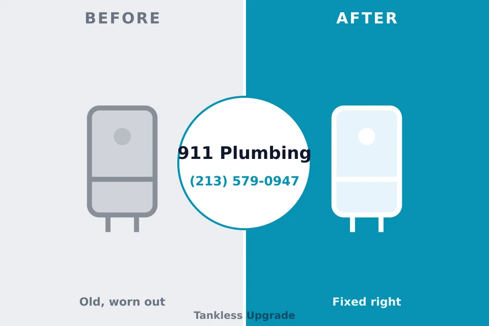 Before and after: plumbing repair Bunker Hill Village, TX